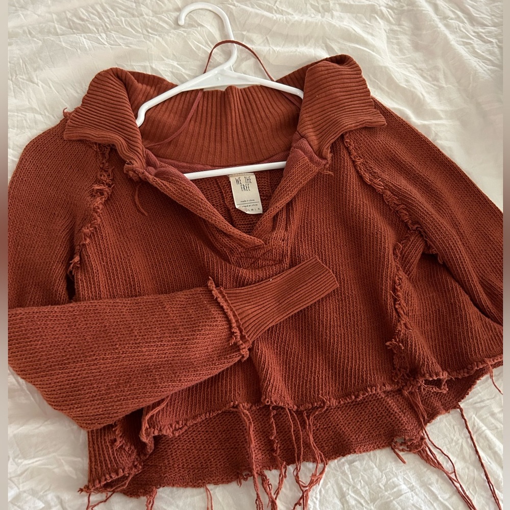 Free people cropped sweatshirt